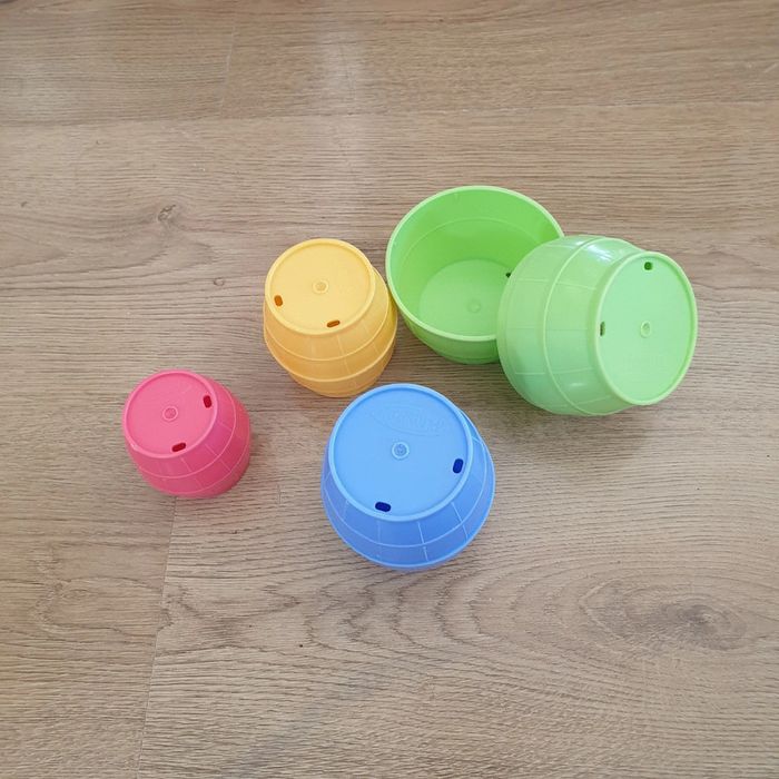 ⭐ Lot.de 4 barils a empiler et emboîter Playskool #emyfleury_jouets