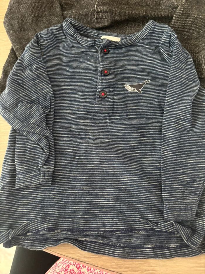 Lot tee shirt manche longue 18 mois - photo numéro 2