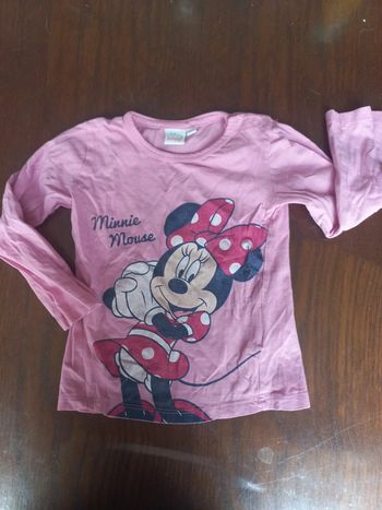 T-shirt rose Minnie Disney baby 24mois