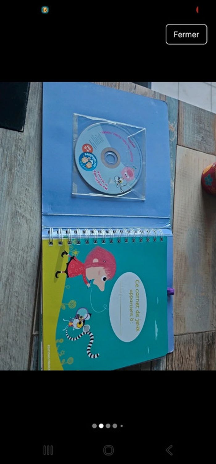 Livre effaçable avec cd ma méthode de lecture - photo numéro 2