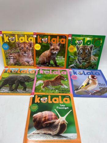 Lot de 7 magazines Livre d'activité Revue animal Kolala Neuf