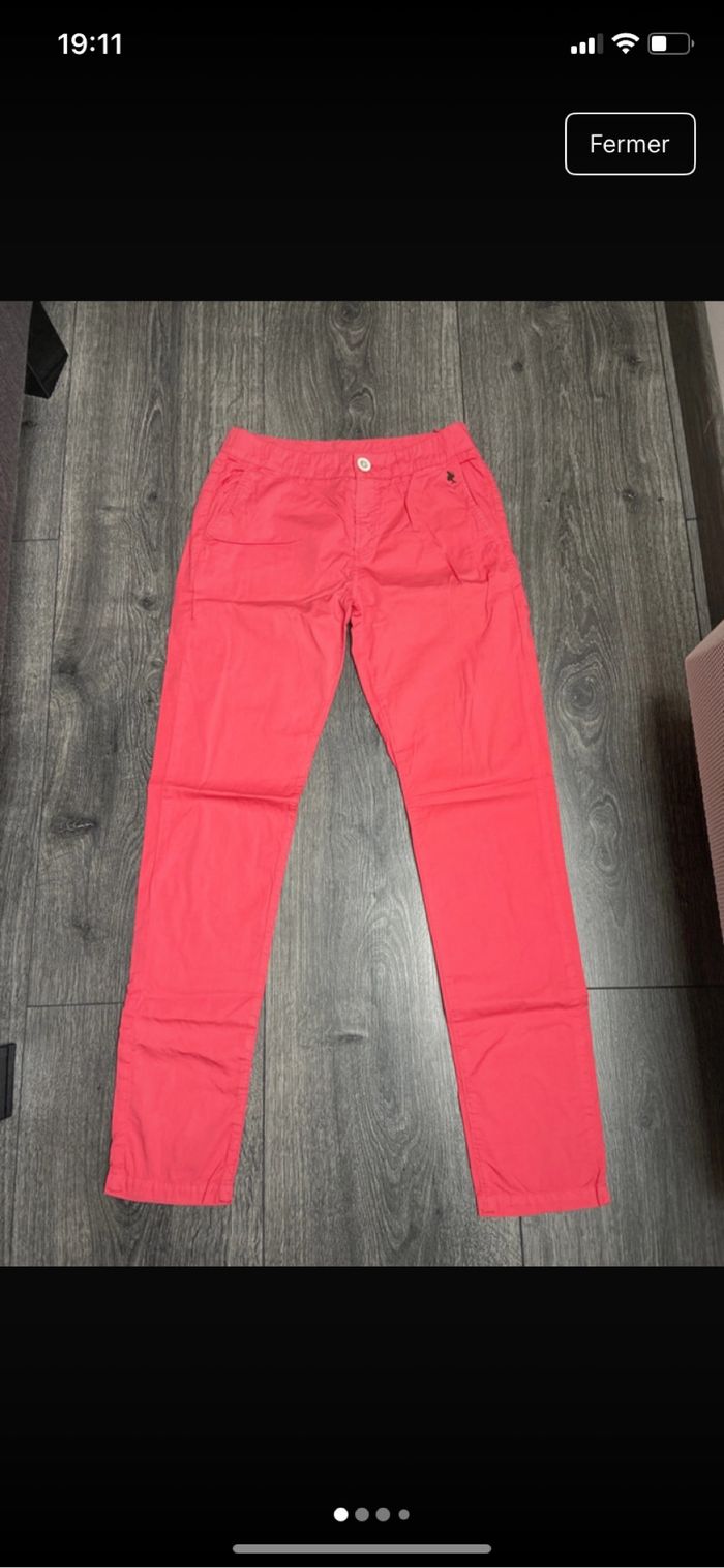 Pantalon Chino corail  One step taille 34 - photo numéro 2
