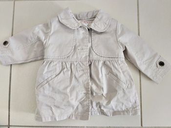 Trench fille beige
