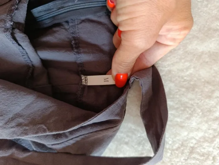 Salopette gris 100% coton jambes larges taille M légère, printemps été top qualité - photo numéro 10