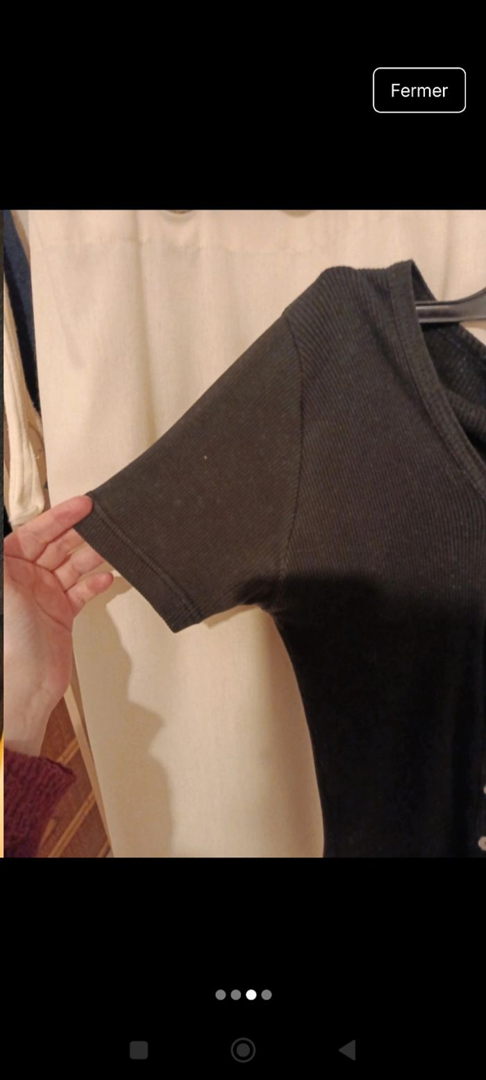 Gilet noir manches courtes affinités taille S - photo numéro 3