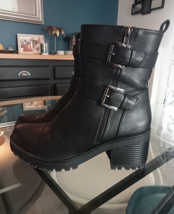 Bottines noires femme pointure 39 - photo numéro 3