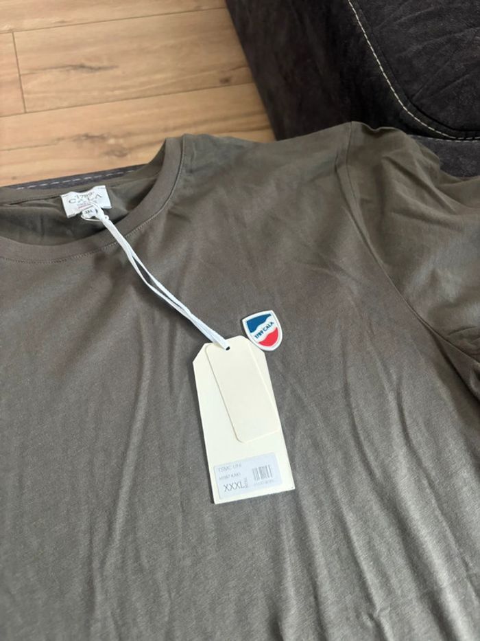 T-shirt CALA 1789 - Neuf avec étiquettes - Taille 3XL kaki - photo numéro 4