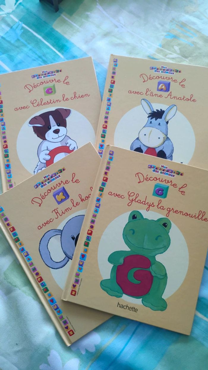 Lot de livres mon abcedaire des animaux a c g k