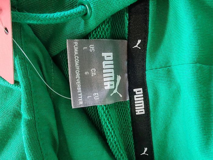 Sweat a capuche Puma vert taille L Casual - photo numéro 3
