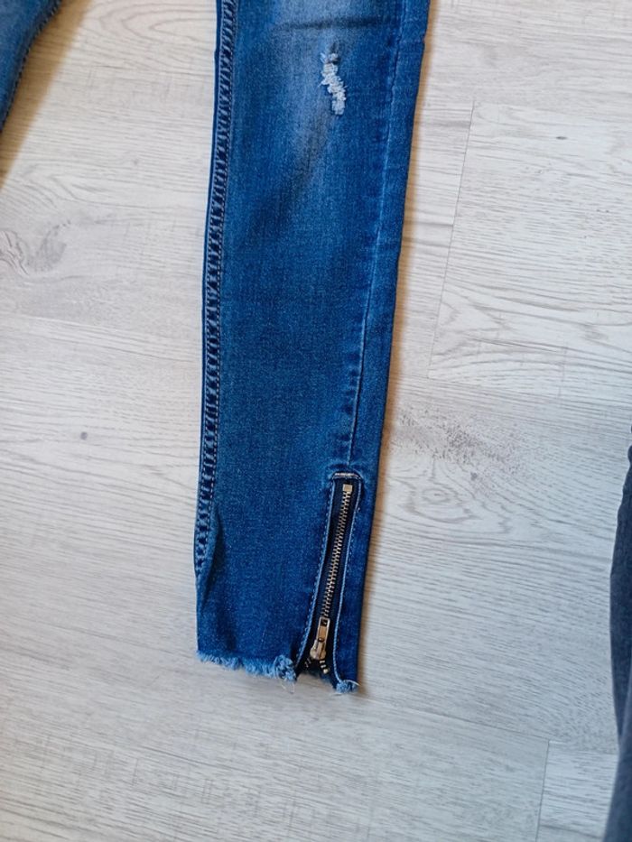 Jeans 36 S femme fermeture éclair mybestiny tbe - photo numéro 3