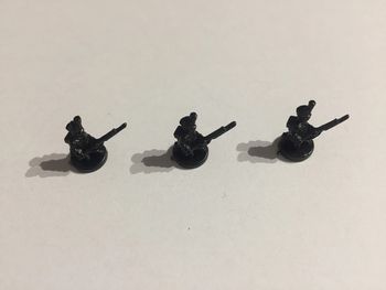 Figurine infanterie x3 noir pièce détachée jeu de société Risk la conquête du monde Parker #A54