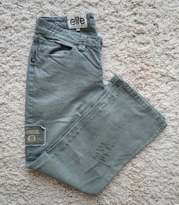 Pantacourt kaki avec détails Elite Taille 40