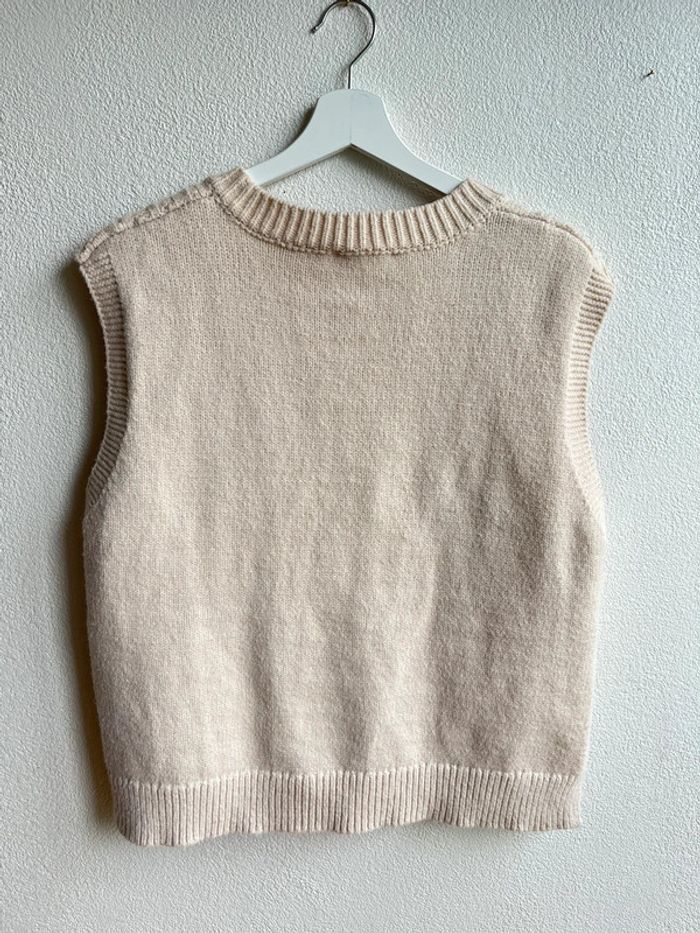 Pull sans manches beige - photo numéro 4