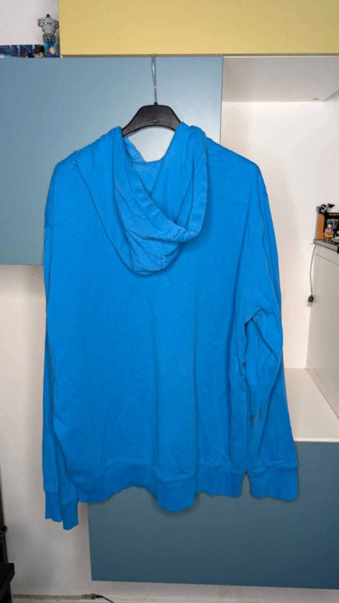 Sweat à capuche bleu La Halle XXL - Style College Américain - photo numéro 3