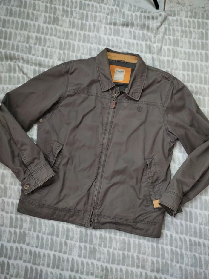 Veste marron kaki épaisse poches Timberland taille Xl 42 - photo numéro 2