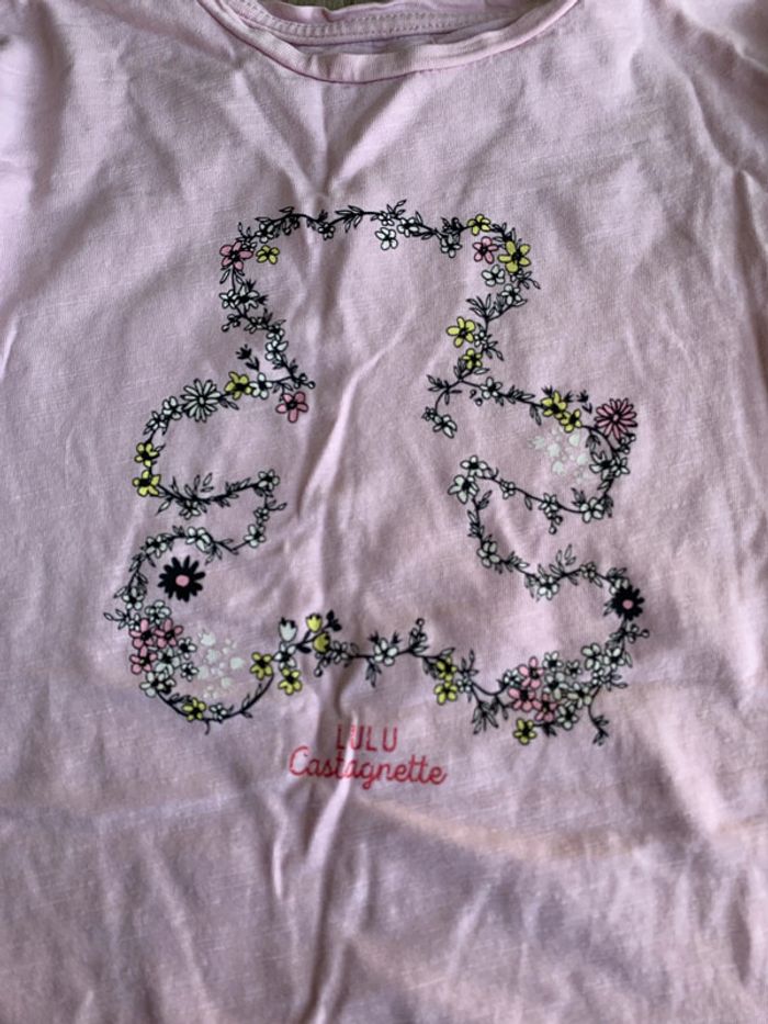 T-shirt rose lulu castagnette - photo numéro 2