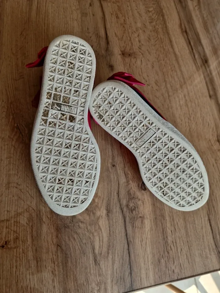 Puma Suède - nœud rose - 36 - photo numéro 7