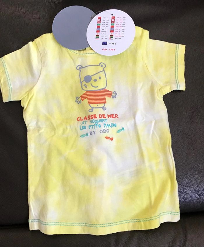 T shirt orchestra 6 mois neuf classe de mer