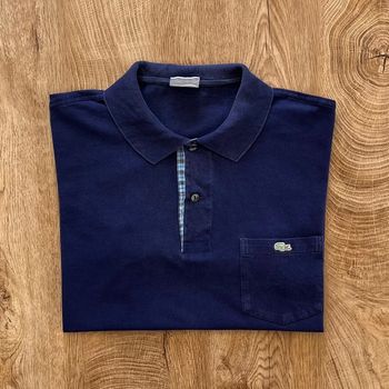 Polo/t.shirt bleu marine Lacoste pour homme, taille 5 (L)