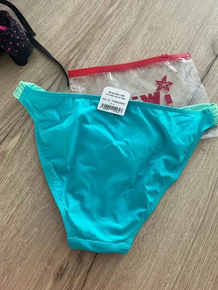 Bas de maillot de bain échancrée Kiwi St Tropez taille 40 neuf - photo numéro 5