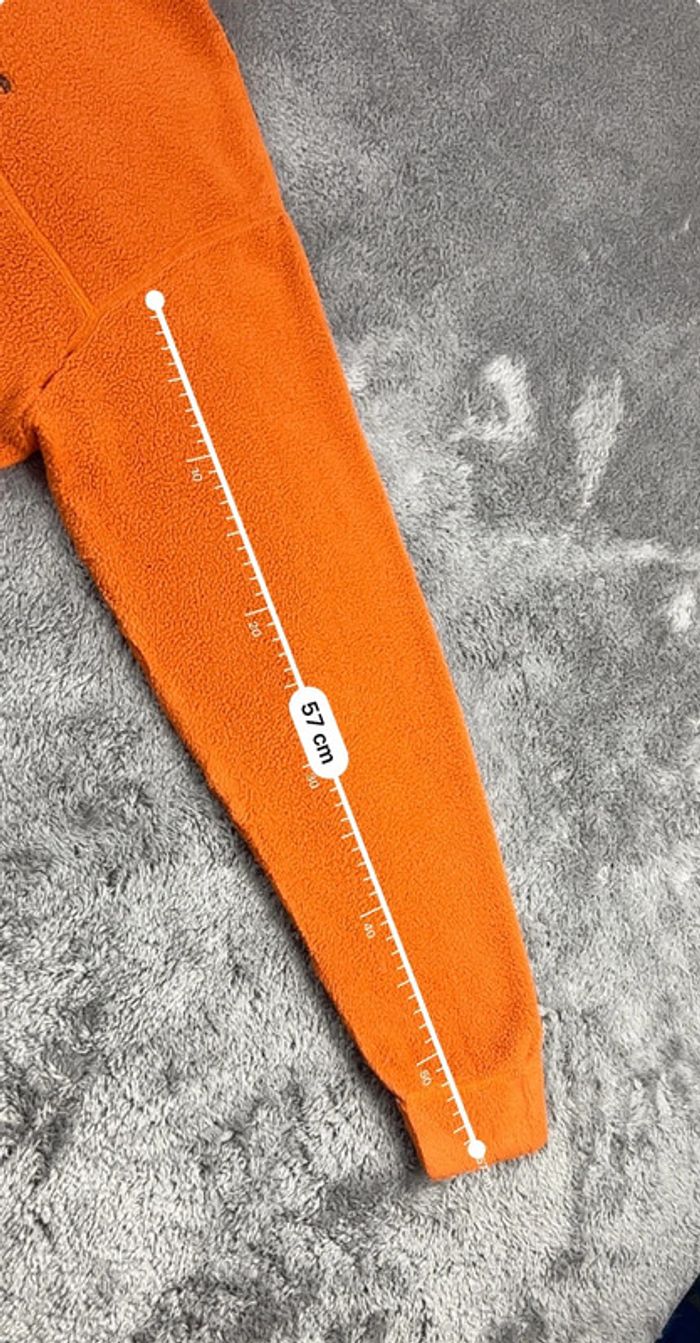 Pull polaire Timberland orange avec logo brodé – Taille XS (taille grand) - photo numéro 5