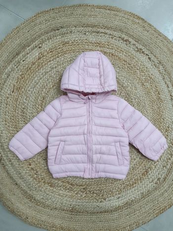 Manteau doudoune rose 9 mois