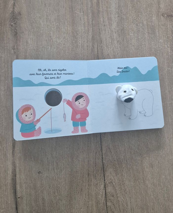 Grand livre marionnette L'ours Flocon - photo numéro 4