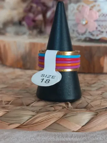 Bague en acier inoxydable taille 18