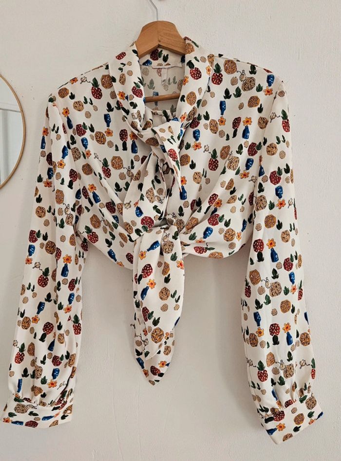 Chemisier à motifs 80's