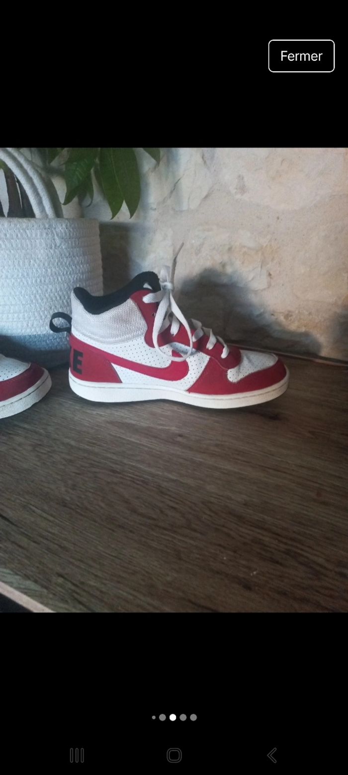 Basket nike rouge et blanche 37.5 - photo numéro 7