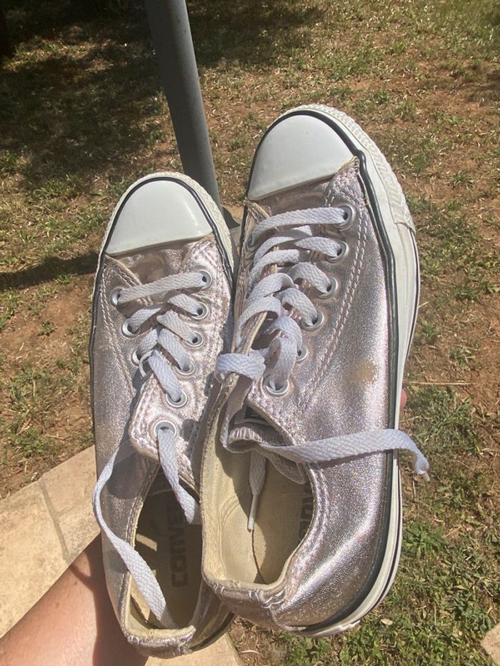 Converse argent 37 1/2 - photo numéro 11