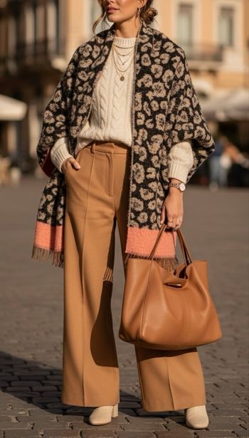 , écharpe d’hiver imprimer, animal très doux et léger. Bershka.