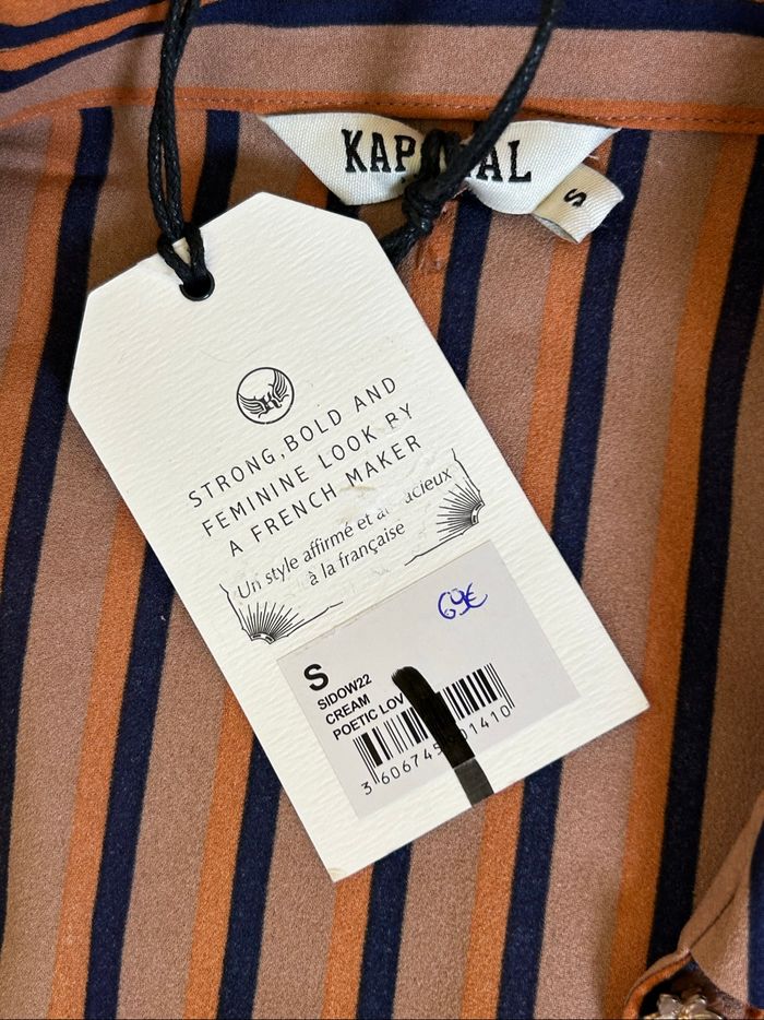 Robe rayée neuve à manches longues Kaporal taille S (valeur 69€) - photo numéro 9