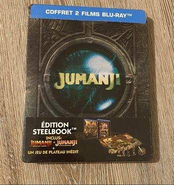 Steelbook 2 films + jeu Jumanji