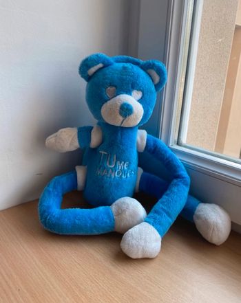 Doudou ours bleu tu me manques