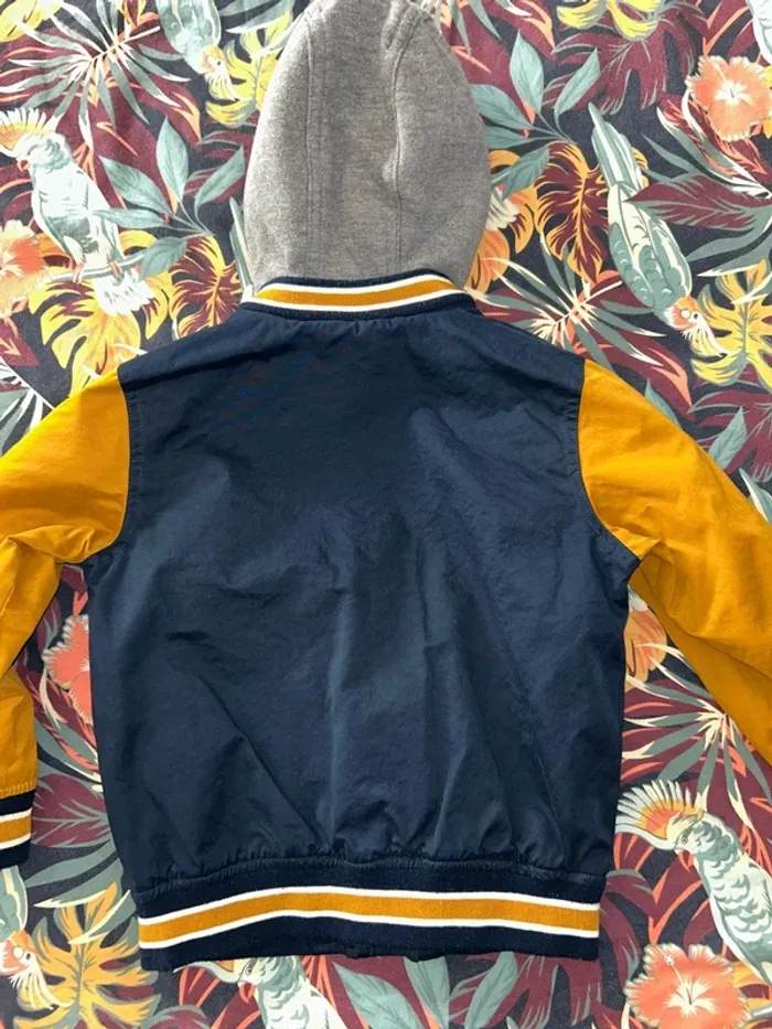 Blouson Teddy à capuche foortball club tape à l’œil - photo numéro 4