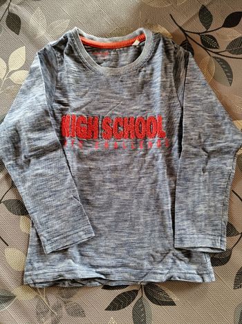 Tee-shirt manches longues bleu