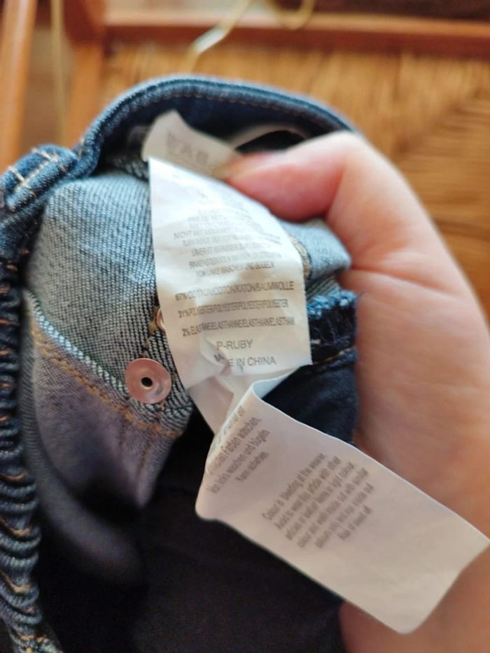 Jeans bleu foncé droit skinny M/38 y2k Lolaliza - photo numéro 12