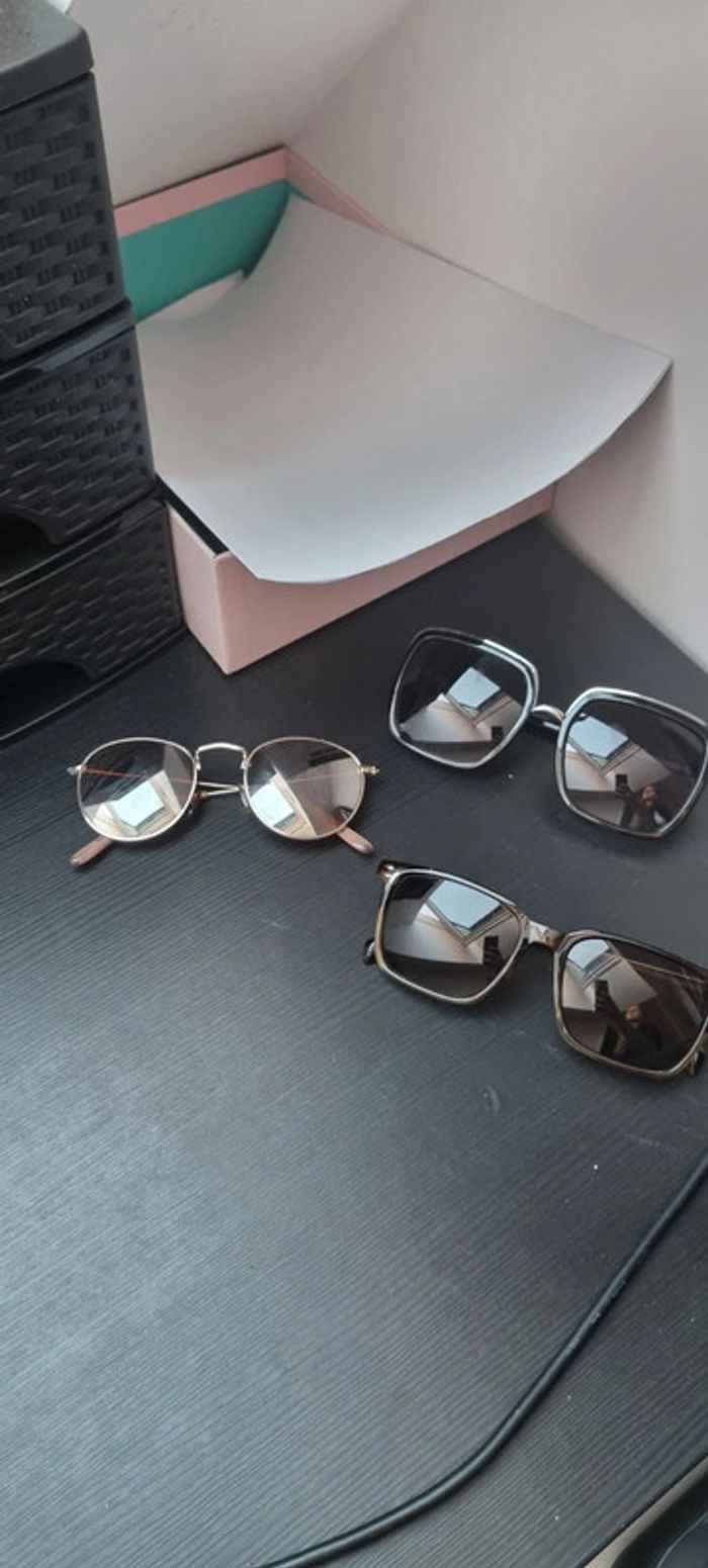 Lot de 3 paires de lunettes de soleil