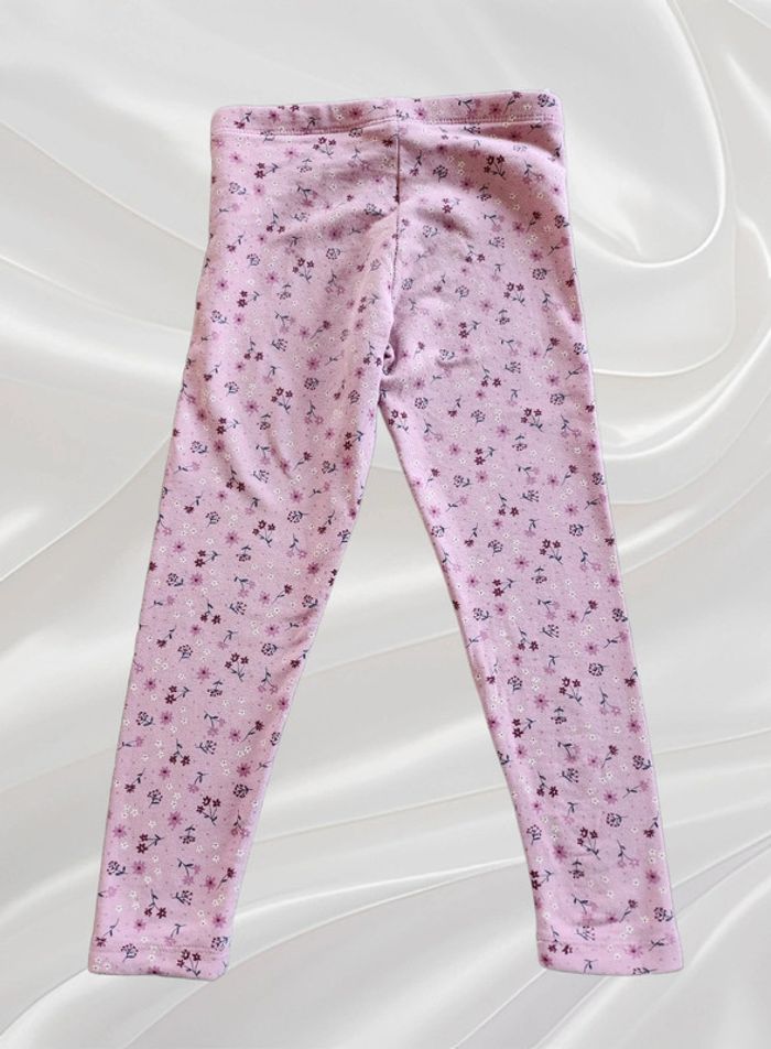 Legging rose fleur fille 6 ans - photo numéro 2