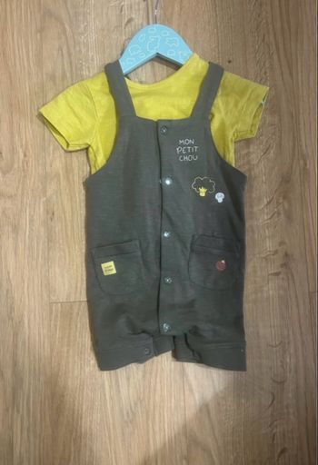 Ensemble salopette t-shirt