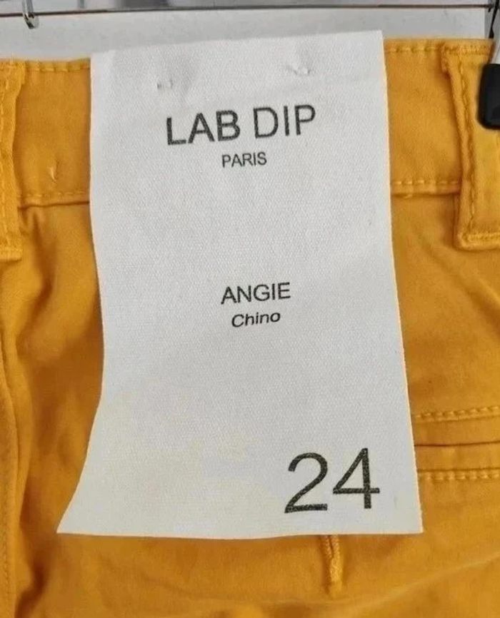 Pantalon d'été neuf jaune - Lab Dip - taille 34 - photo numéro 3