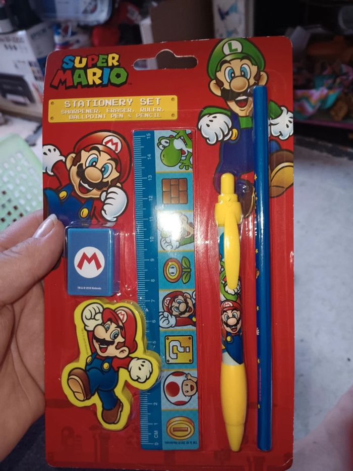 Set de papeterie Mario