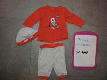 ensemble orchestra taille 3 mois