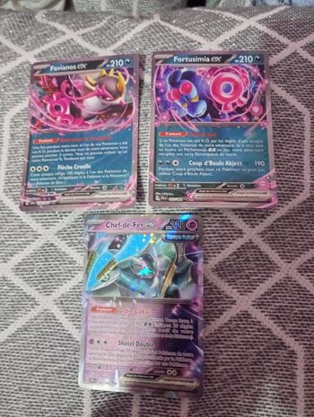 Lot de 3 cartes pokémon