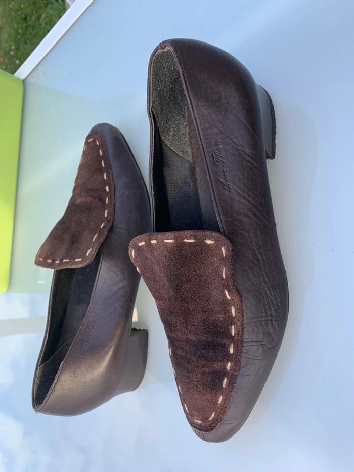 chaussures cuir et daim fantaisies - photo numéro 6
