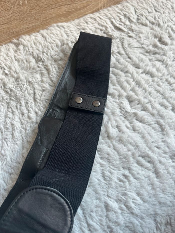 Ceinture noire élastique Comptoir des Cotonniers – Taille 3, fermeture boutons pression - photo numéro 3