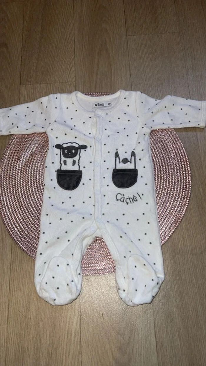 Pyjama bébé fille, 1 mois, Gémo