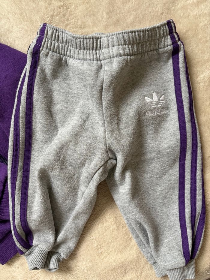 Ensemble jogging et gilet Adidas bébé 6-9 mois - photo numéro 3