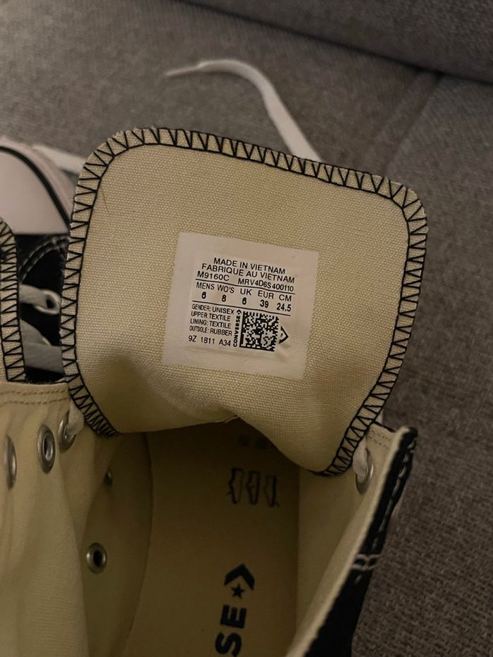 Converse noire 39 comme neuve - photo numéro 10